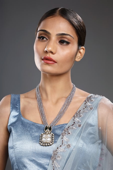 Hrisha Jewels Embellished Long Pendant Necklace 