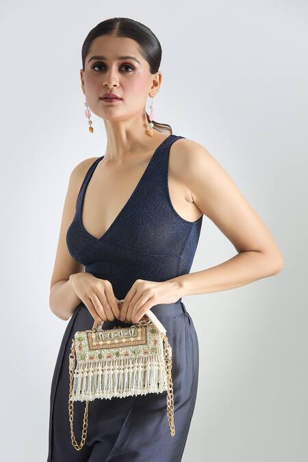 Buy Tasna Multi Color Bead Embellished Bag Online at Aza Fashions Buy_Tasna_Multi Color Bead Embellished Bag _Online_at_Aza_Fashions