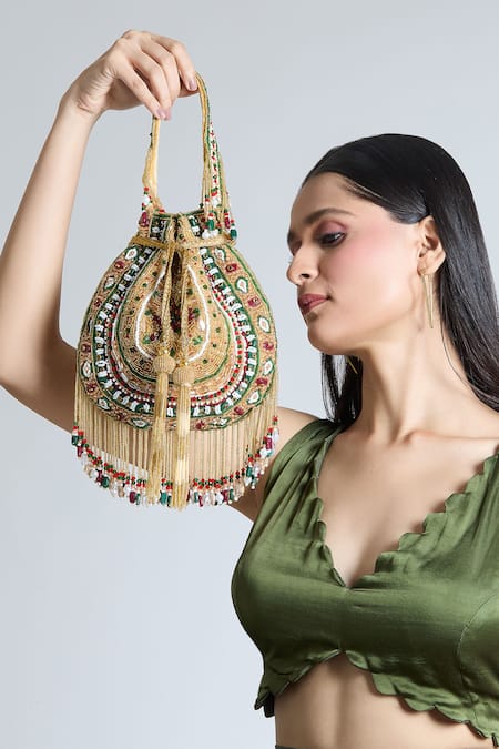 Tasna Royal Heritage Embroidered Potli Bag 