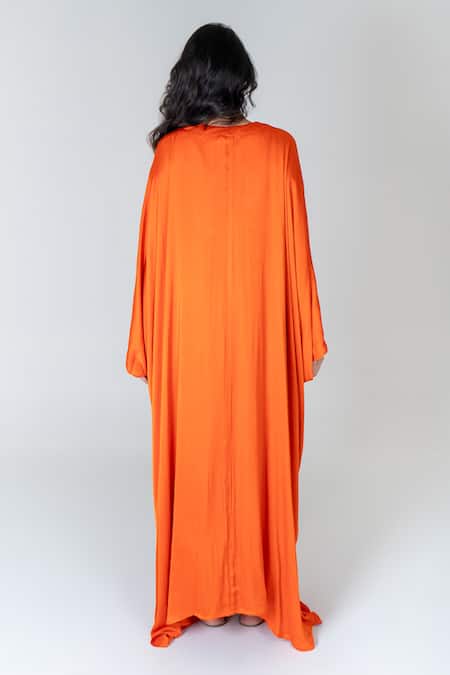 Neora By Nehal Chopra Asymmetric Braided Waist Kaftan 