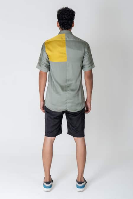 Neora By Nehal Chopra Colorblock Half Sleeve Shirt 