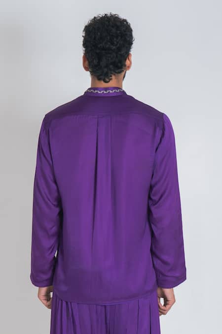 Neora By Nehal Chopra Placket Embroidered Kurta 