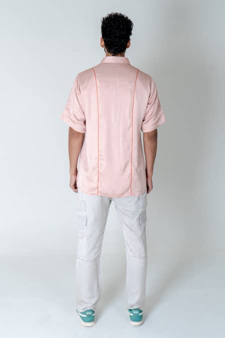 Neora By Nehal Chopra Contrast Piping Detail Shirt 