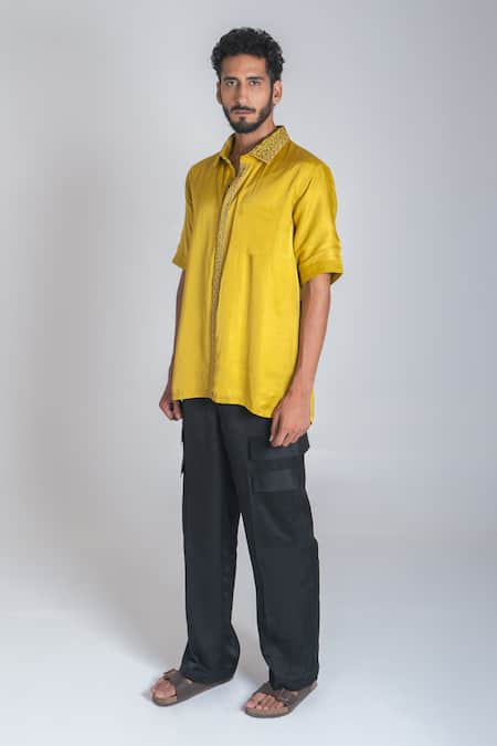 Neora By Nehal Chopra Braided Placket Shirt 