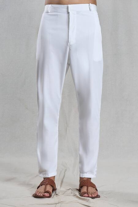 Buy Arihant Rai Sinha Grey Cotton, Linen Embroidery Chevron Print Kurta With Pant Buy_Arihant Rai Sinha_Grey Cotton, Linen Embroidery Chevron Print Kurta With Pant