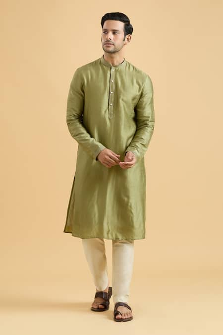 Aryavir Malhotra Solid Straight Kurta 