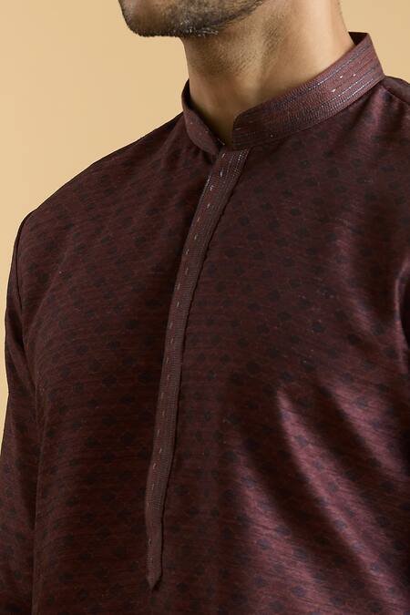 Buy Arihant Rai Sinha Maroon Rayon, Polyester, Viscose Geometric Print Kurta Set Online at Aza Fashions Buy_Arihant Rai Sinha_Maroon Rayon, Polyester, Viscose Geometric Print Kurta Set_Online_at_Aza_Fashions