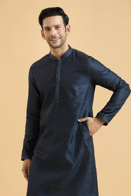 Arihant Rai Sinha Grey Rayon, Polyester, Viscose Diamonds Print Kurta Set at Aza Fashions Arihant Rai Sinha_Grey Rayon, Polyester, Viscose Diamonds Print Kurta Set_at_Aza_Fashions