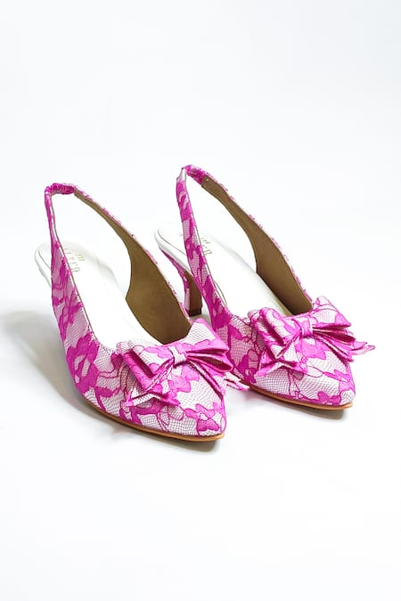 Shop The Alter Pink Lace Detail Stiletto Heels at Aza Fashions Shop_The Alter_Pink Lace Detail Stiletto Heels _at_Aza_Fashions