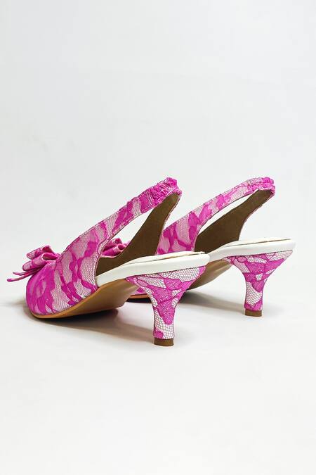 Shop The Alter Pink Lace Detail Stiletto Heels Online at Aza Fashions Shop_The Alter_Pink Lace Detail Stiletto Heels _Online_at_Aza_Fashions