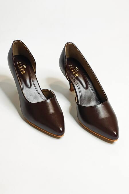 The Alter Brown Lizzy Pointed Toe Pumps Online at Aza Fashions The Alter_Brown Lizzy Pointed Toe Pumps _Online_at_Aza_Fashions