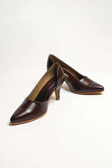 Buy The Alter Brown Lizzy Pointed Toe Pumps Online at Aza Fashions Buy_The Alter_Brown Lizzy Pointed Toe Pumps _Online_at_Aza_Fashions