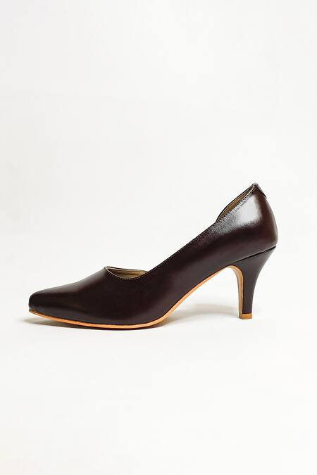 Shop The Alter Brown Lizzy Pointed Toe Pumps Online at Aza Fashions Shop_The Alter_Brown Lizzy Pointed Toe Pumps _Online_at_Aza_Fashions