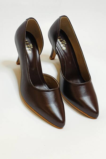 Buy The Alter Brown Lizzy Pointed Toe Pumps Buy_The Alter_Brown Lizzy Pointed Toe Pumps