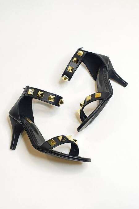 The Alter Black Asher Studs Embellished Stiletto Heels at Aza Fashions The Alter_Black Asher Studs Embellished Stiletto Heels _at_Aza_Fashions