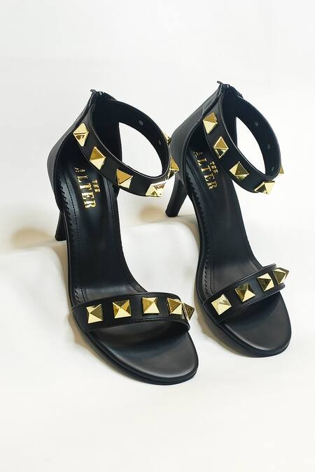 Buy The Alter Black Asher Studs Embellished Stiletto Heels Buy_The Alter_Black Asher Studs Embellished Stiletto Heels