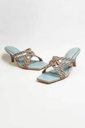 Buy_The Alter_Blue Belleza Braided Strapped Stiletto Heels _Online_at_Aza_Fashions