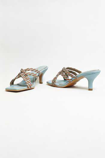 Shop_The Alter_Blue Belleza Braided Strapped Stiletto Heels _Online_at_Aza_Fashions