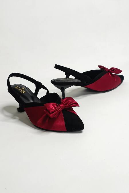Buy The Alter Maroon Bows Betsy Solid Pointed Toe Pumps Online at Aza Fashions Buy_The Alter_Maroon Bows Betsy Solid Pointed Toe Pumps _Online_at_Aza_Fashions