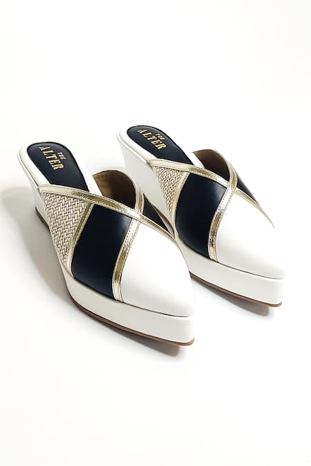 Shop The Alter Black Madison Solid Platform Wedges at Aza Fashions Shop_The Alter_Black Madison Solid Platform Wedges _at_Aza_Fashions