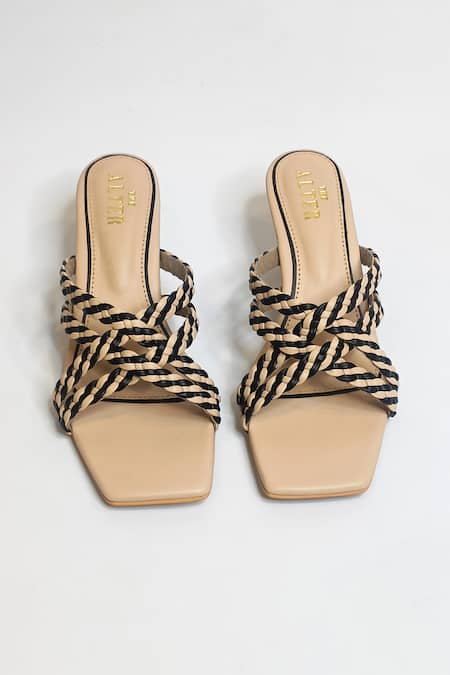 Shop The Alter Beige Bellezza Braided Strappy Stilletos at Aza Fashions Shop_The Alter_Beige Bellezza Braided Strappy Stilletos _at_Aza_Fashions