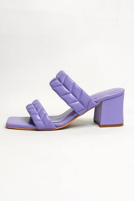 Shop The Alter Purple T Shaped Quilted Block Heels Online at Aza Fashions Shop_The Alter_Purple T Shaped Quilted Block Heels _Online_at_Aza_Fashions