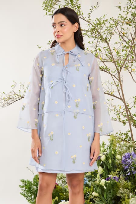 Meadow Daisy Embroidered Dress 