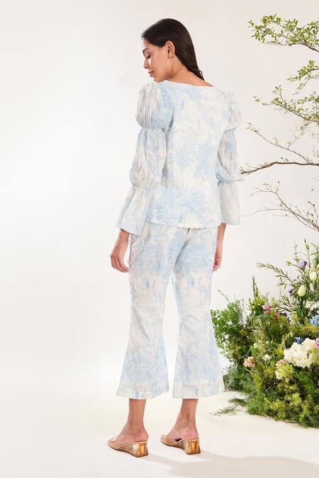 Meadow Botanical Print Top & Pant Set 
