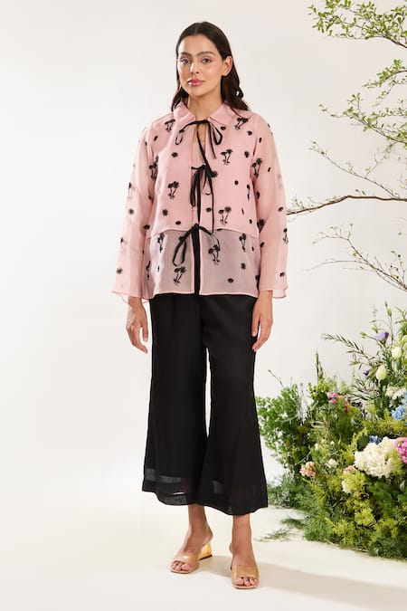 Meadow Florence Embroidered Jacket With Inner Top 