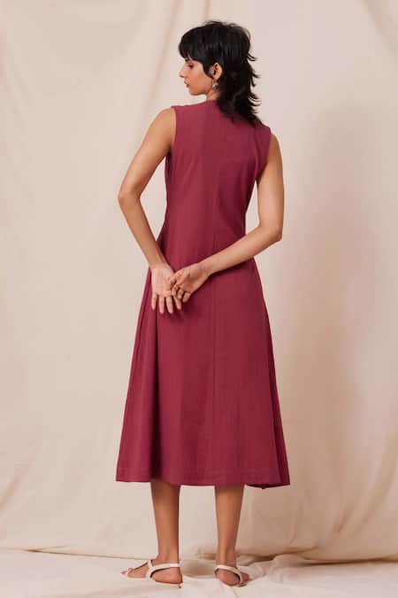 The Summer House Emy Solid Flared Dress 