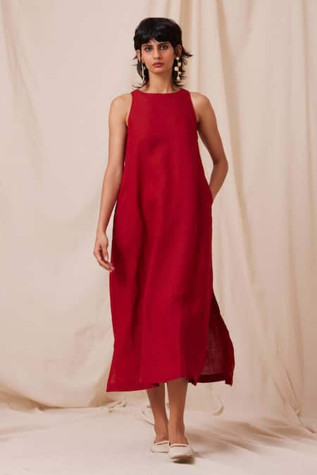 The Summer House Pippa Solid Midi Dress 