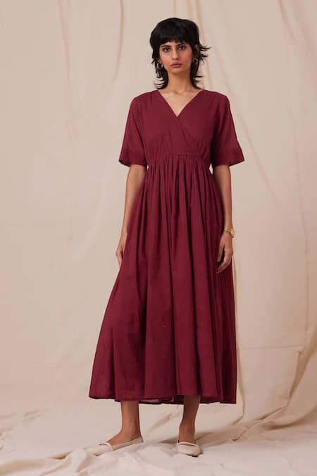 The Summer House Wonda Solid Flared Dress 