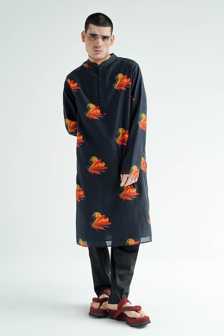 TIL Firefly Print Cotton Kurta With Pant 