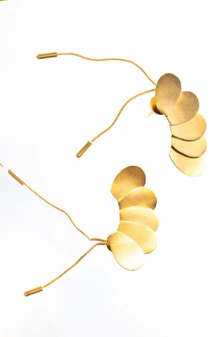 Zaza By Somya Convertible Charm Detachable Chain Earrings 