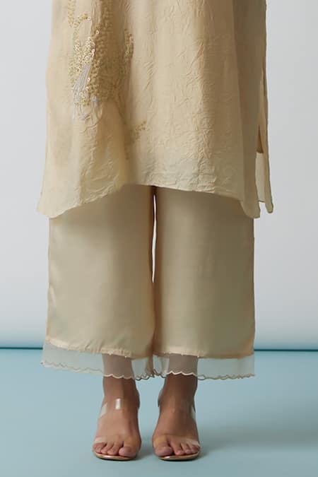 Buy One Not Two Blue Viscose, Silk, Modal, Satin Sequins, Beads Embroidered Kurta And Pant Set Online at Aza Fashions Buy_One Not Two_Blue Viscose, Silk, Modal, Satin Sequins, Beads Embroidered Kurta And Pant Set _Online_at_Aza_Fashions