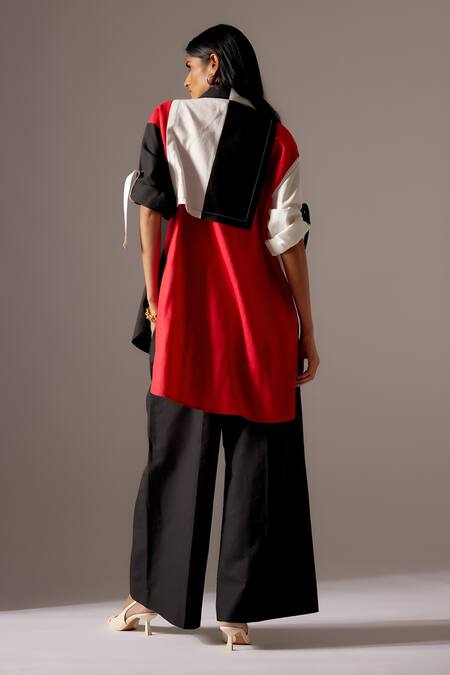 Mini Sondhi Poker Oversized Embroidered Blazer With Trouser 