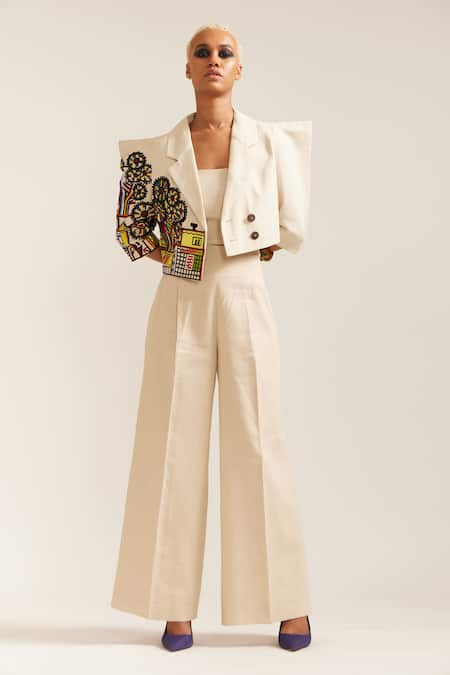 MINI SONDHI Picasso Structured Jacket With Pant 