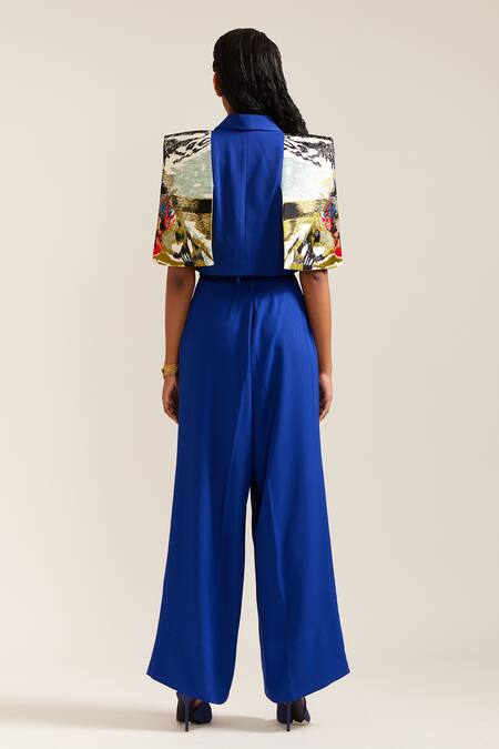 Mini Sondhi Landscape Embroidered Jacket with Pant 