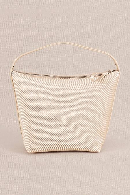 Shop_Ampm_White Ruh Cord Work Bucket Bag _Online_at_Aza_Fashions