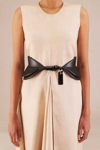 Ampm Black Riana Charm Belt at Aza Fashions Ampm_Black Riana Charm Belt_at_Aza_Fashions