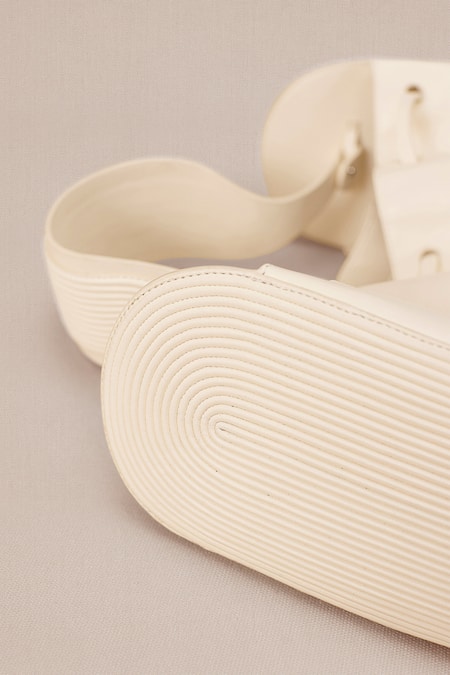 Ampm_Ivory Haya Crossbody Corded Handle Bag _Online_at_Aza_Fashions