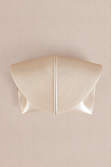 Buy Ampm Ivory Myah Textured Clutch Online at Aza Fashions Buy_Ampm_Ivory Myah Textured Clutch _Online_at_Aza_Fashions