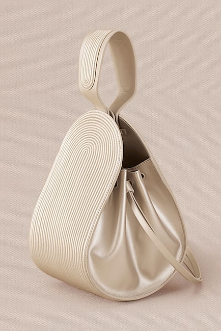 AMPM Metallic Corded Bucket Bag 
