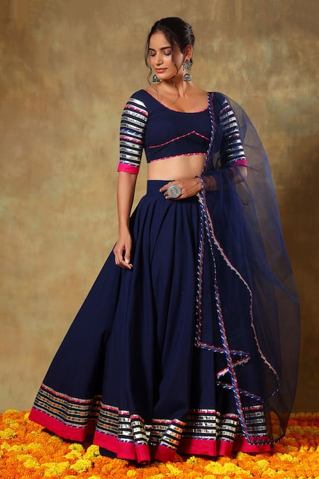 POMCHA JAIPUR Cotton Lehenga Set 