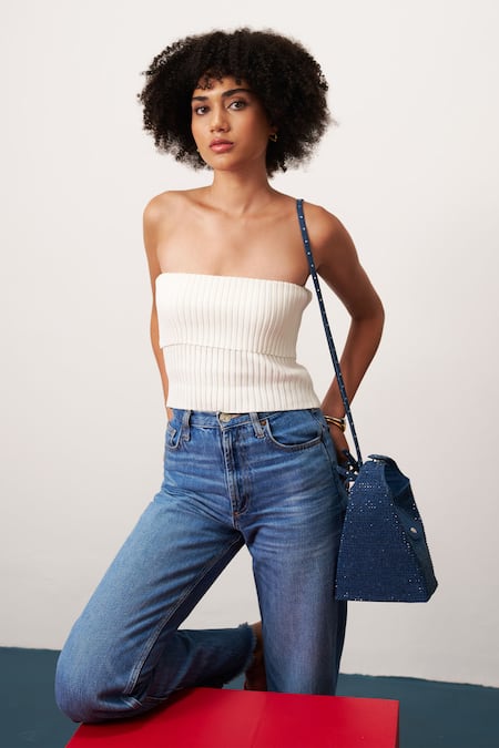 Shop_Etcetera_Blue Crystals Embellished Handbag _Online_at_Aza_Fashions