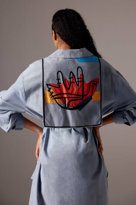 Mini Sondhi Chambray Jacket Dress 