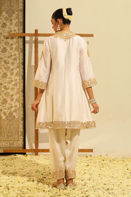 Sheetal Batra Rajak Embroidered Placket Kurta Salwar Set 