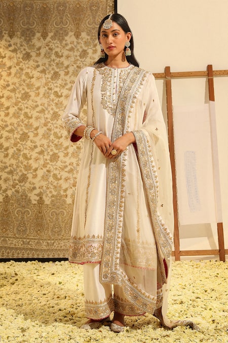 Sheetal Batra Shiza Embroidered Kurta & Palazzo Set 