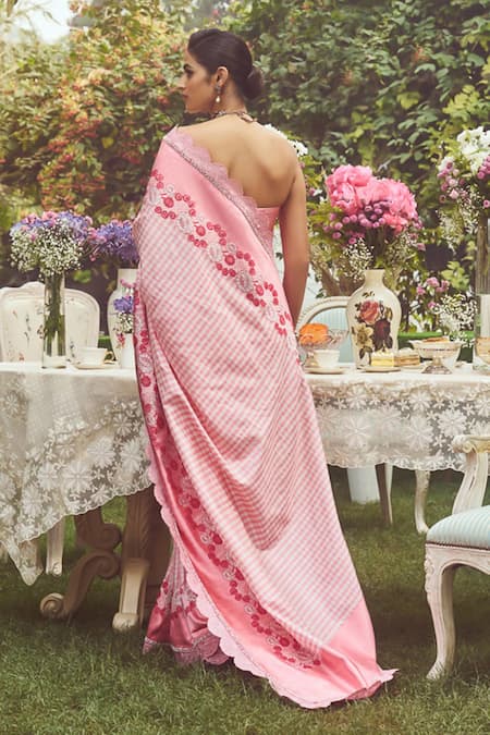 Kasturi Kundal Lady Jessica Handloom Saree With Unstitched Blouse Piece 