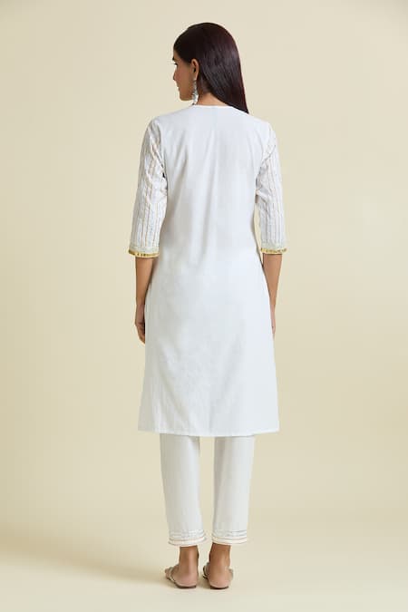 Samyukta Singhania Gota Embellished Anarkali & Pant Set 